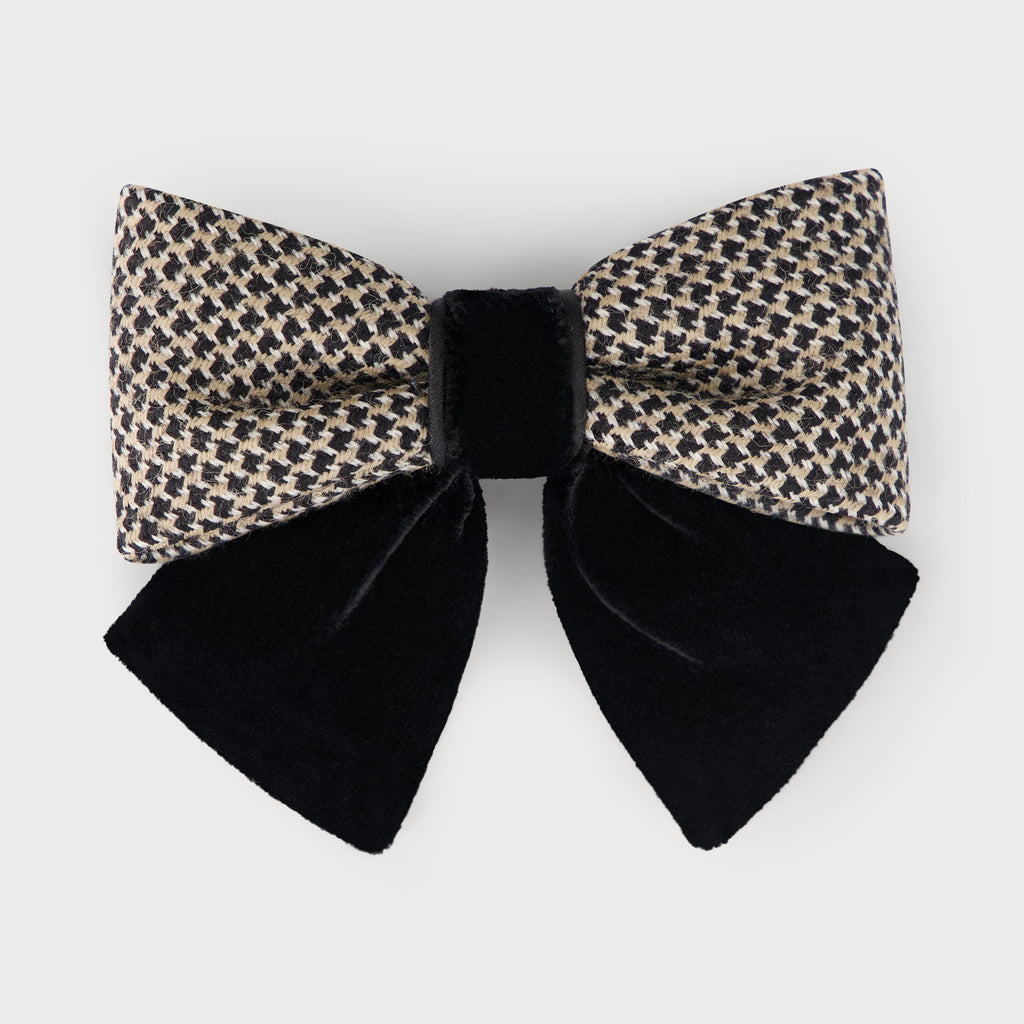 Barrette noeud à cheveux finitions haute couture made in france 