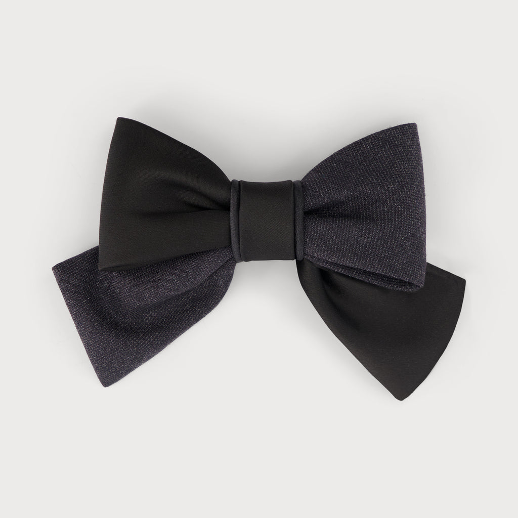 Barrette noeud à cheveux made in france finitions haute couture