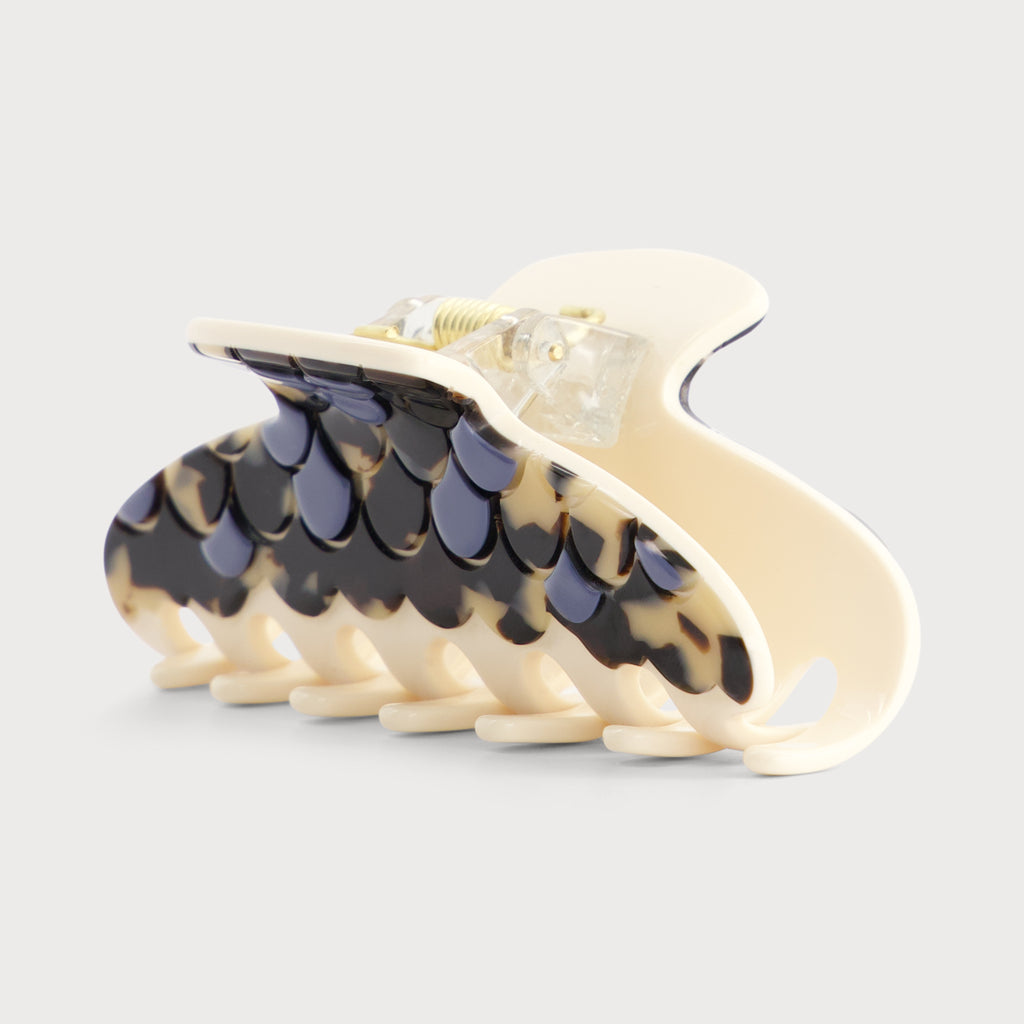 Pince à cheveux de Luxe Mauliébris Mermaid Bleu vue de profil accessoire cheveux de luxe