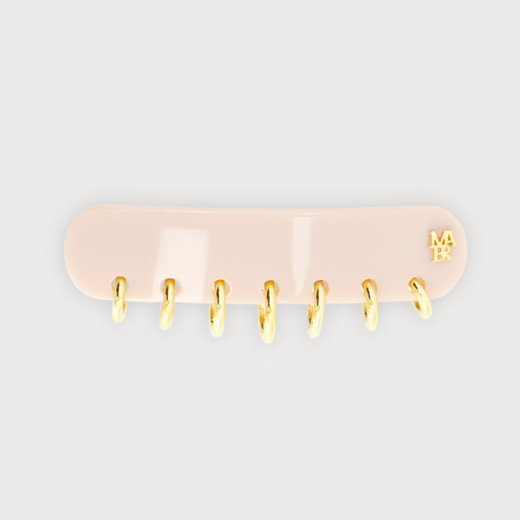 barrette accessoire cheveux luxe nude
