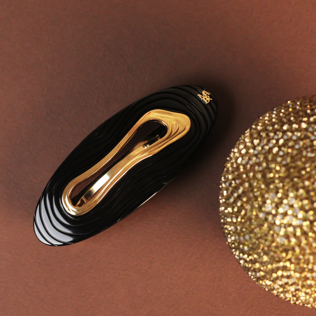 barrette à cheveux wave avec boule de noel