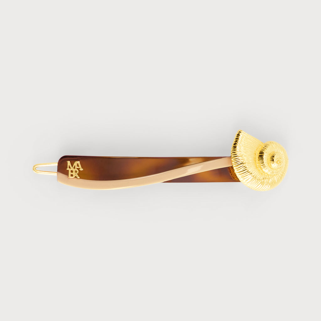 barrette shell accessoire cheveux luxe
