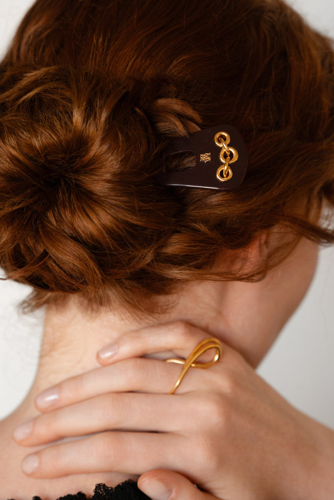 pic chignon accessoire cheveux luxe