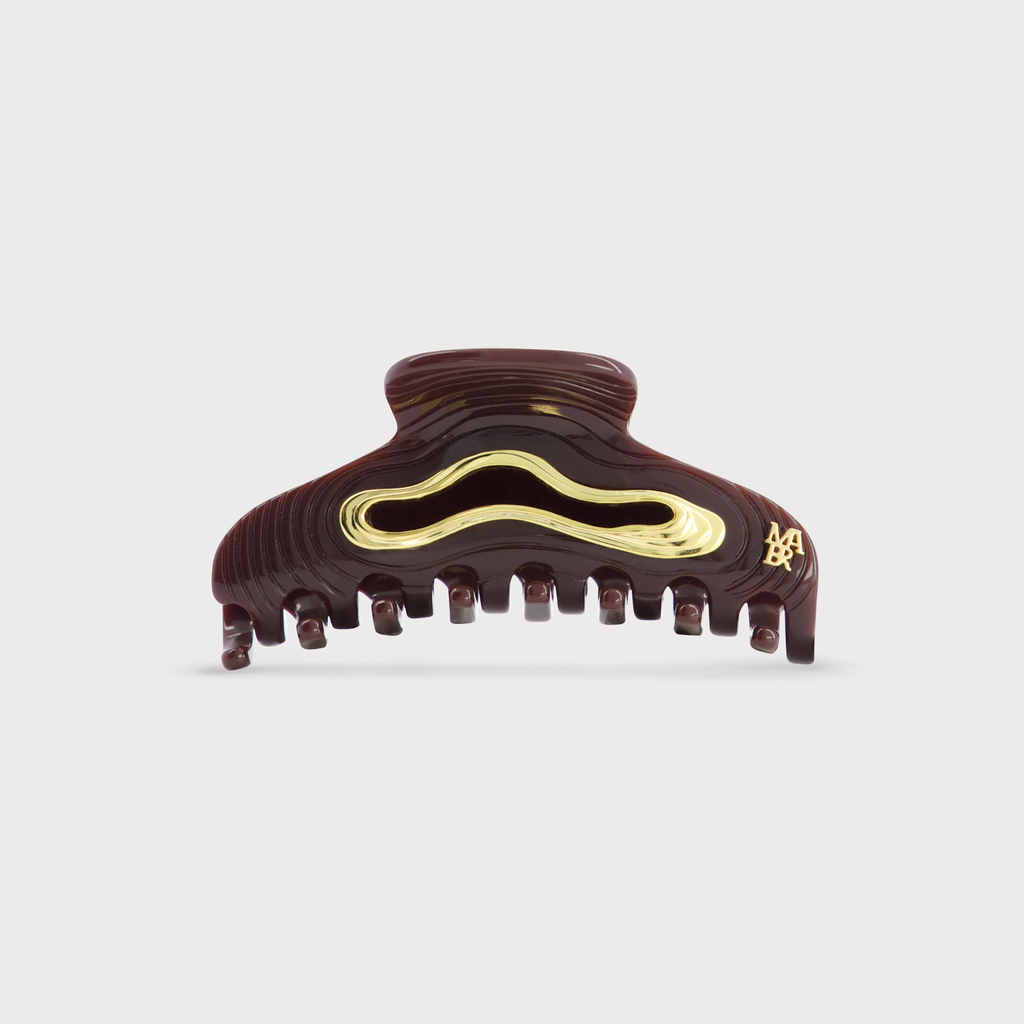pince cheveux wave accessoire luxe bordeaux
